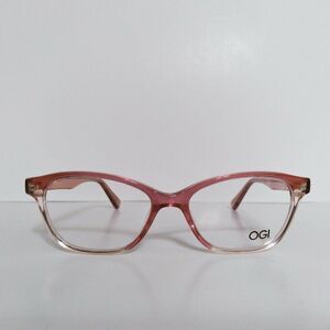 Womens OGI Mulberry Designer Cat Eyeglasses Frames And Case 50-16-140 Made Japan